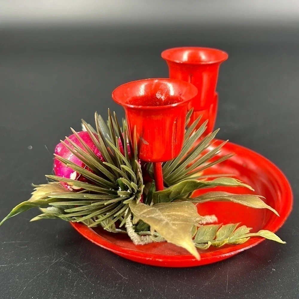 Vintage Enamel Candle Holder
